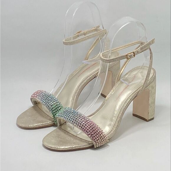Loeffler Randall Crystal Embellished Ankle Strap Sandal size 6 - Picture 3 of 13